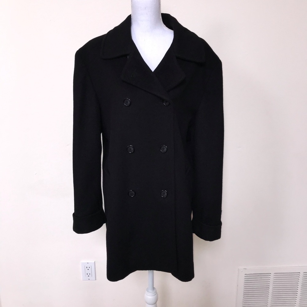 Larry Levine Classics 100% Wool Long Coat